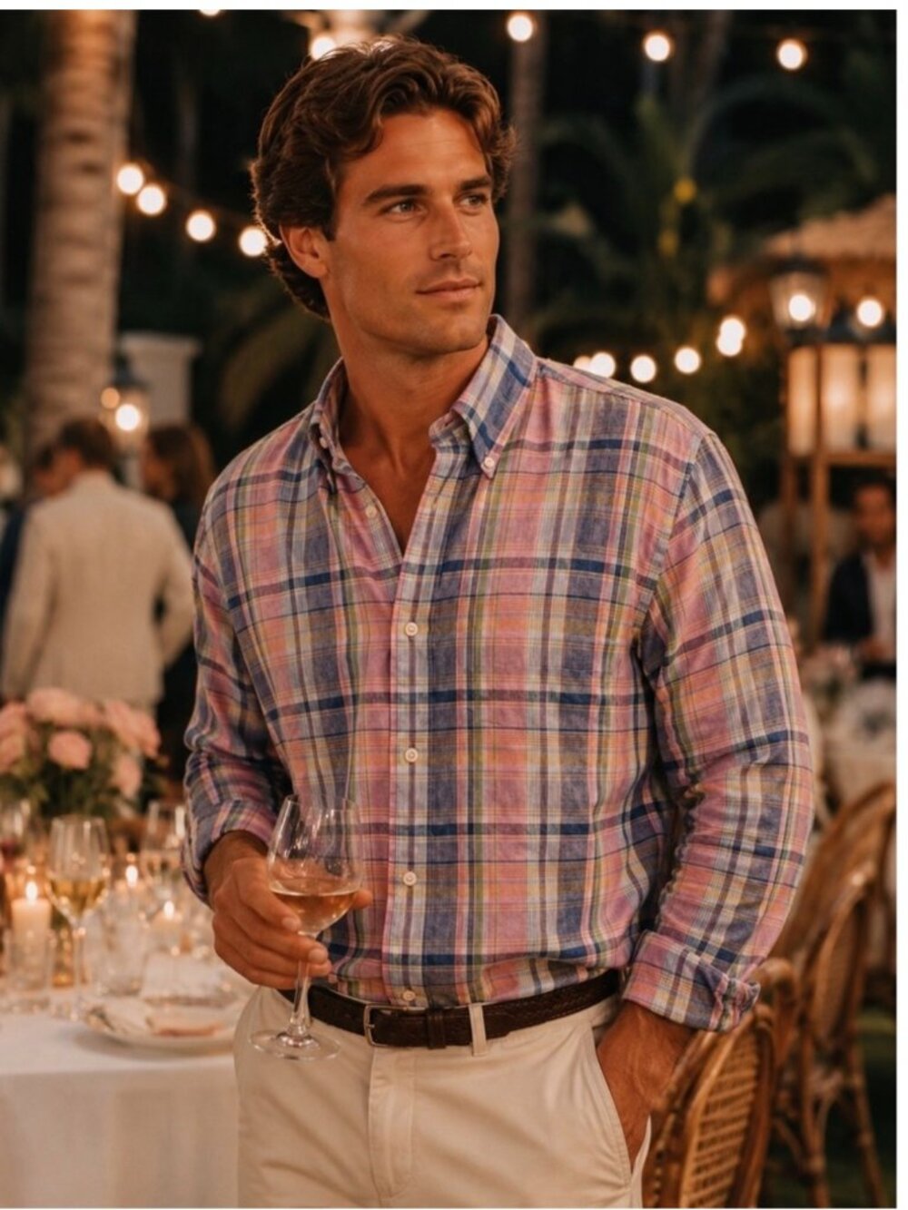 Brooks Brothers Plaid Irish Linen Shirt - Regent - Long Sleeve - Baird McNutt